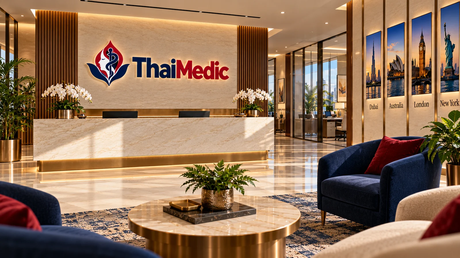 ThaiMedic brand reception illustration