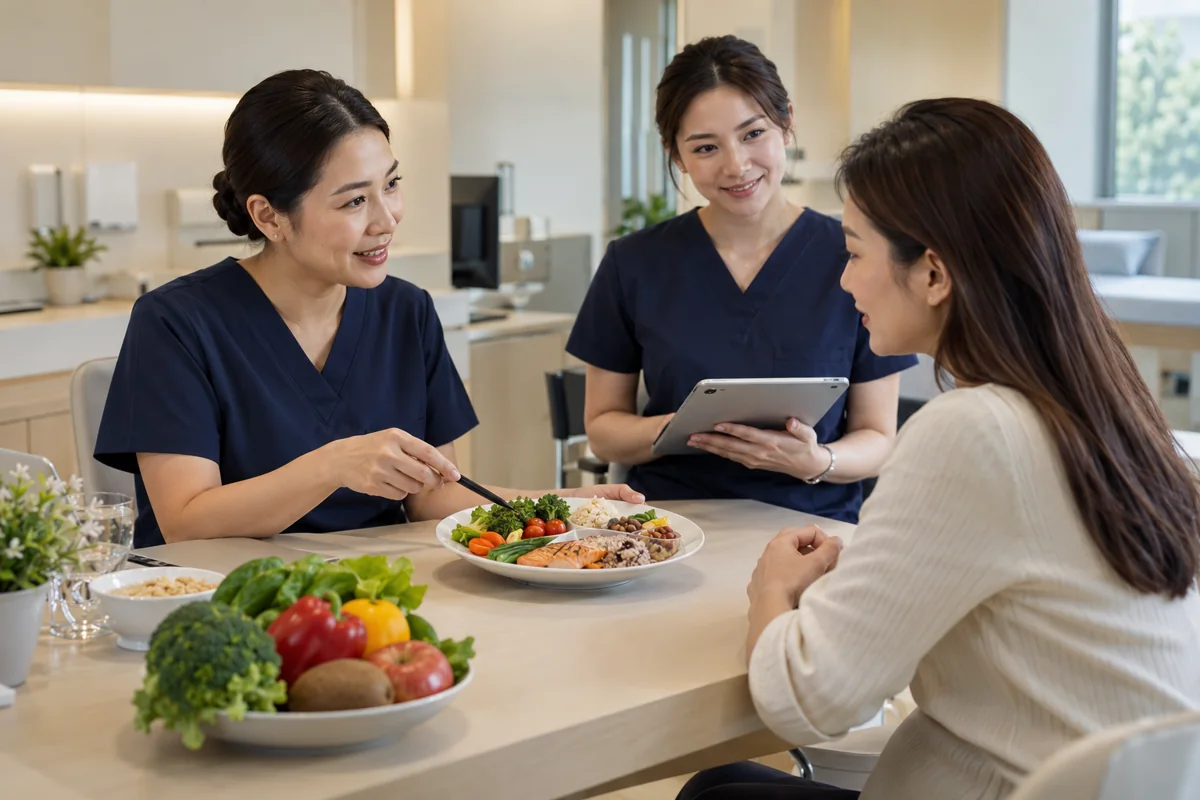 Illustrative scene of Thai clinical care for clinical nutrition