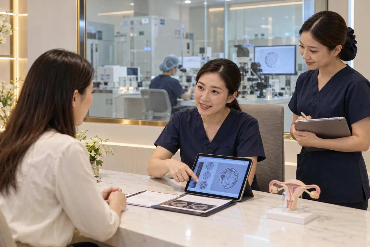Illustrative scene of Thai clinical care for fertility preservation