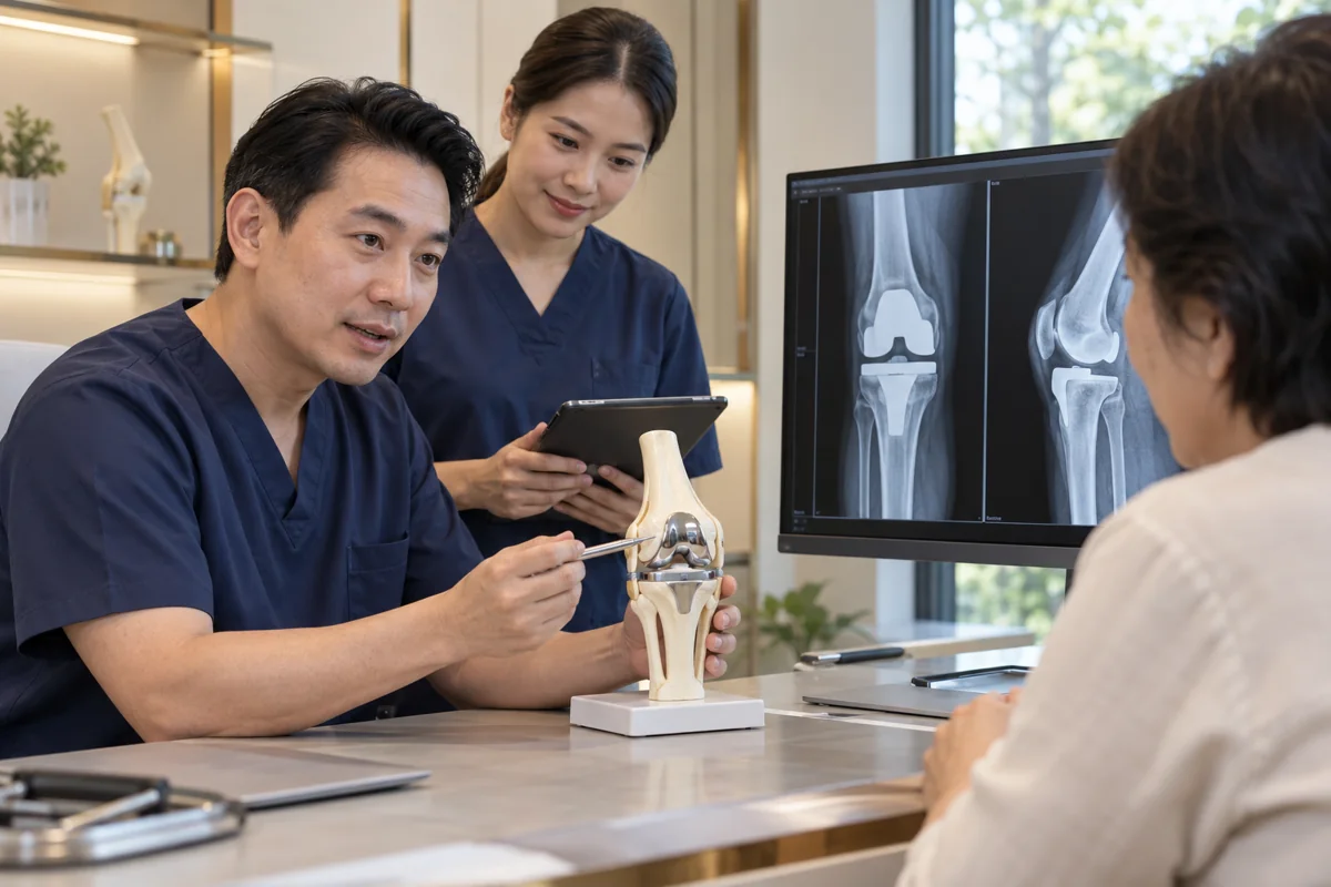 Illustrative scene of Thai clinical care for orthopaedics and joint replacement
