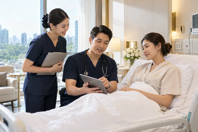 Illustrative scene of recovery and aftercare