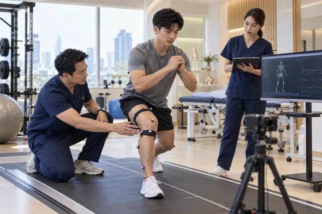 Illustrative scene of sports medicine